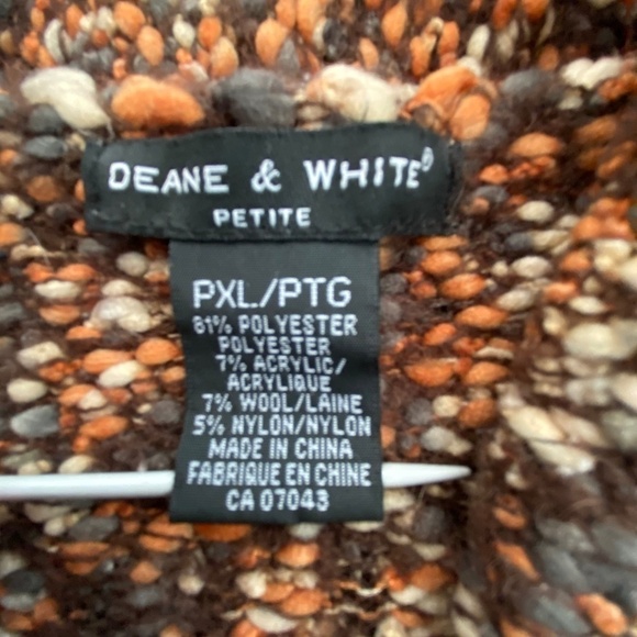 Dean & White boucle button up collared collared sweater size PXL (fits small) - Picture 8 of 13